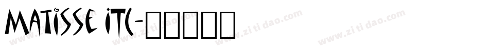Matisse ITC字体转换